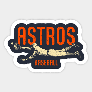 Astros Vintage Catch Sticker